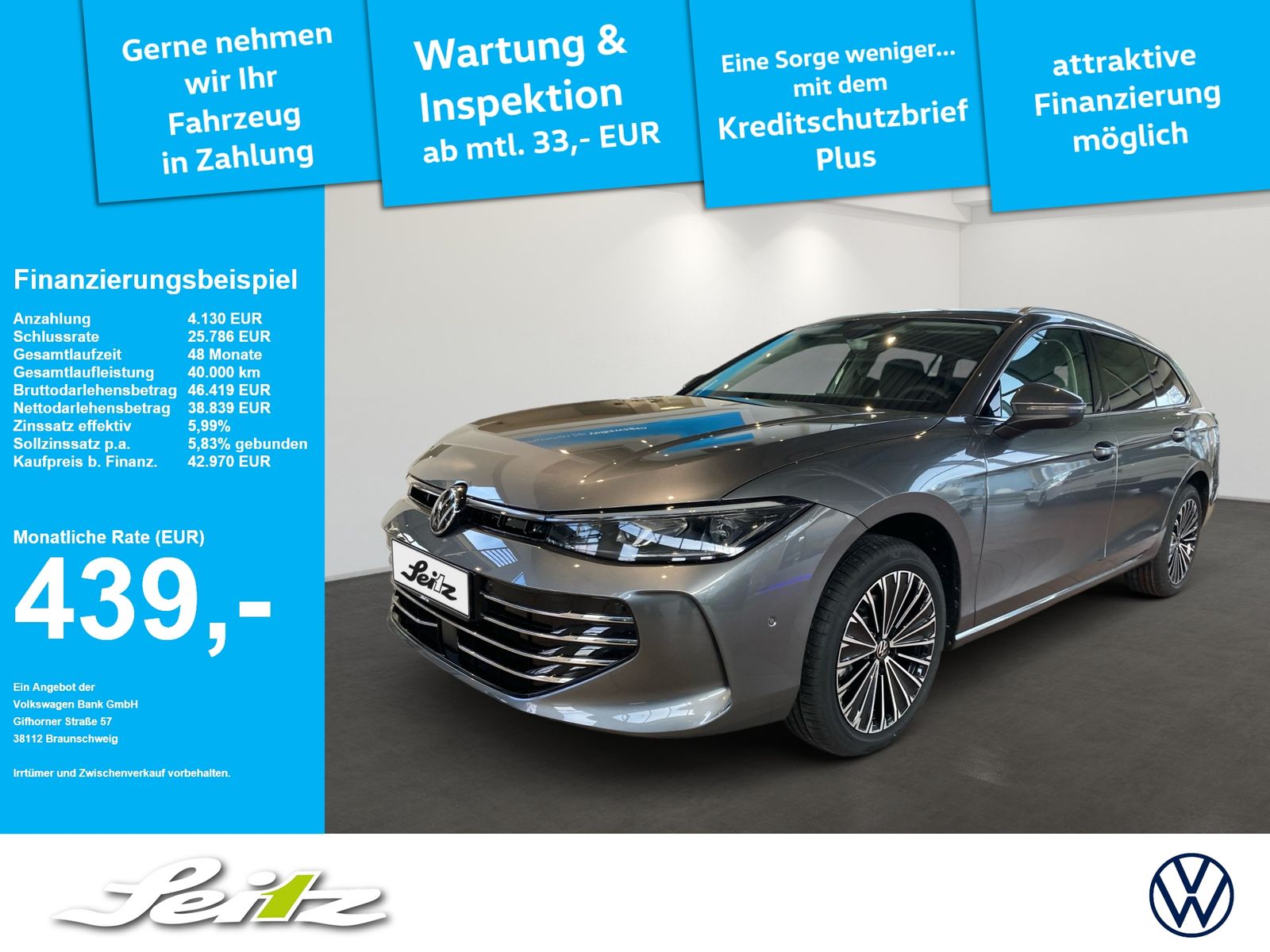 Volkswagen Passat Variant 2.0 TDI Elegance AHK PANO NAVI foto 1