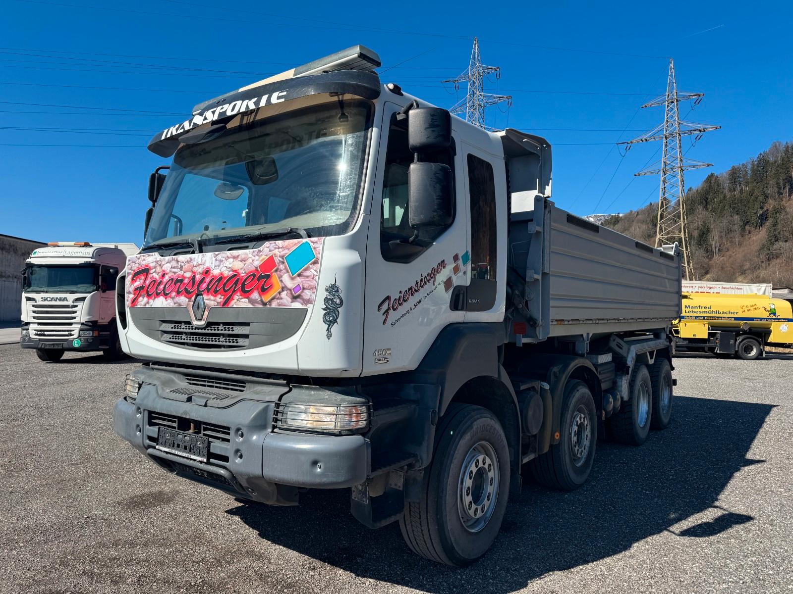 Renault Kerax 450.32 8x4 BB Kipper Meiller Bordmatik