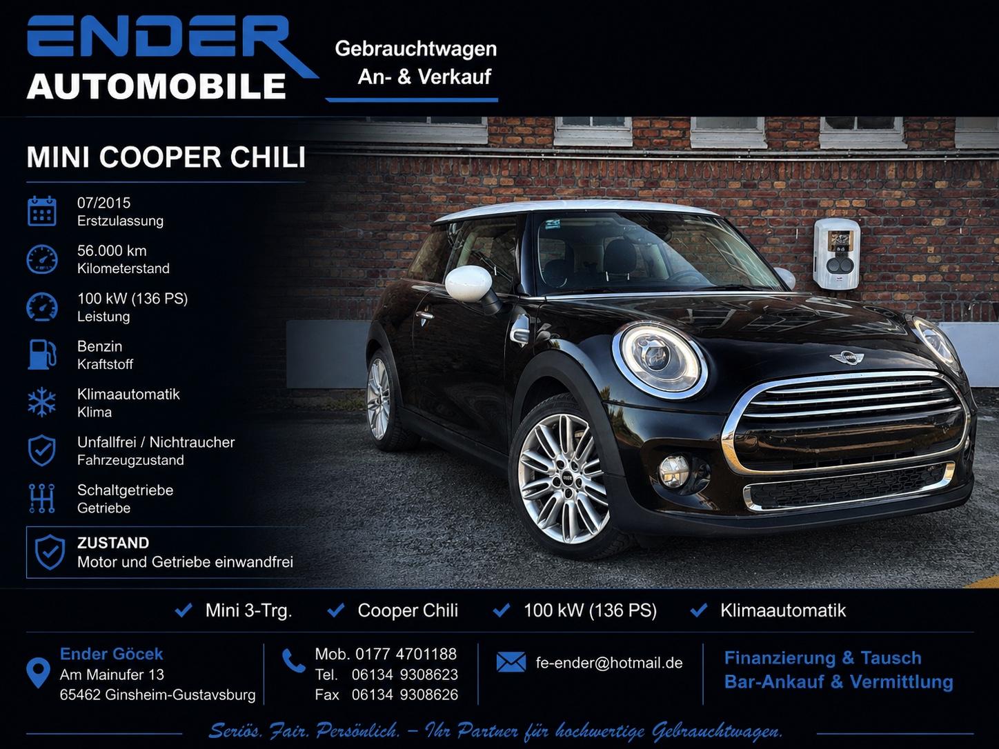 MINI COOPER Mini 3-trg. Cooper Chili Panorama-Dach