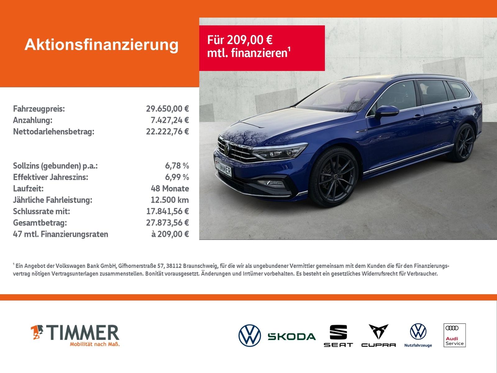Volkswagen Passat Variant 2.0 TDI DSG R-LINE +H&K +PANO +AH