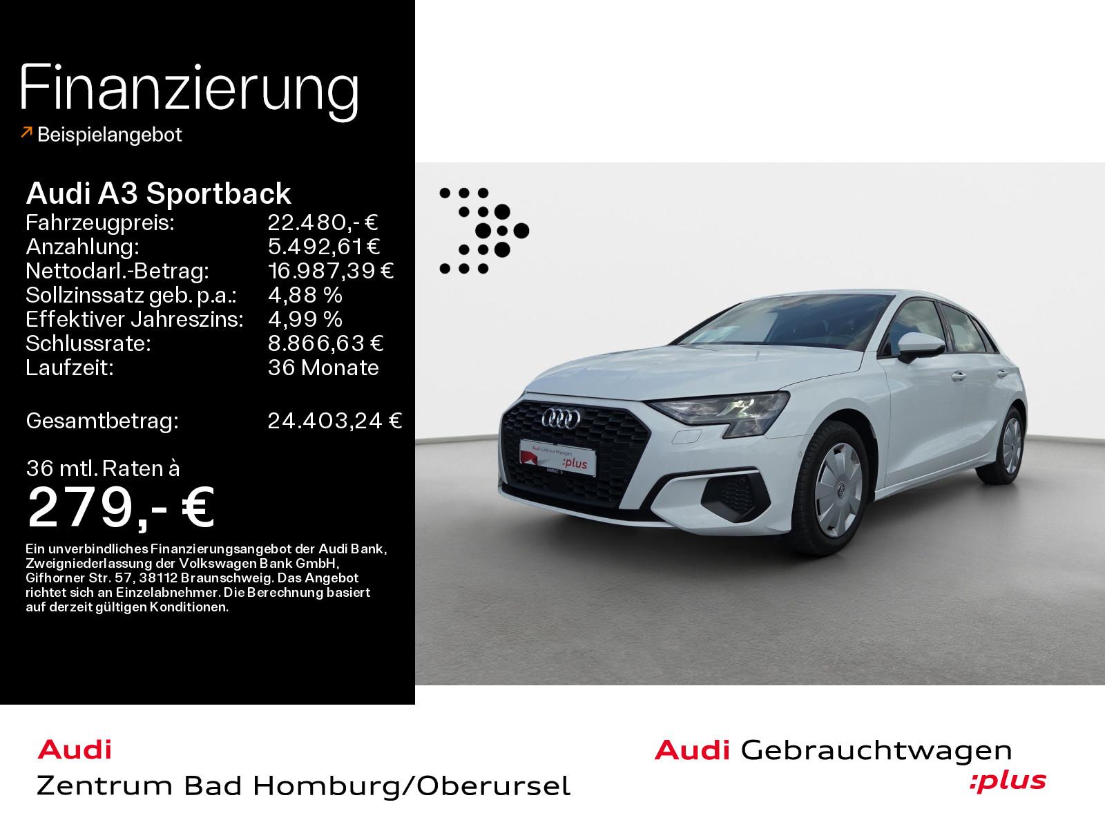 Audi A3 Sportback 30 TDI*Navi*Alu*PDC*Virtual*Audi Co