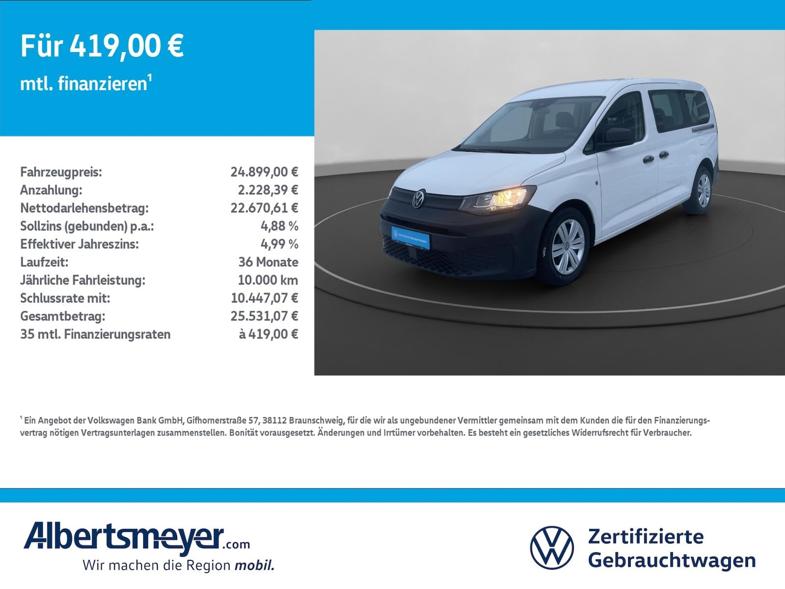 Volkswagen Caddy Maxi 2.0 TDI Life +AHK+KLIMA+ZV