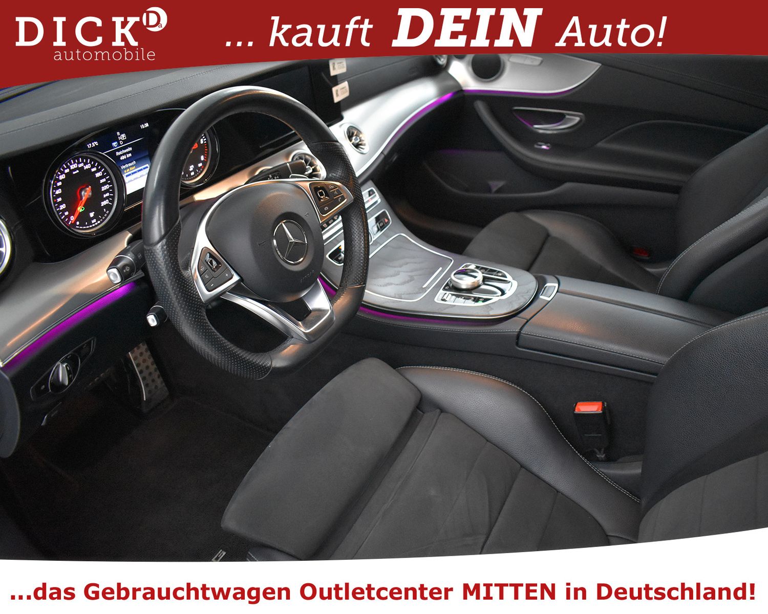 MERCEDES-BENZ E 220d Coupe 2X AMG Line NIGHT+LED+SHZ+KAMER+19" - Image 8