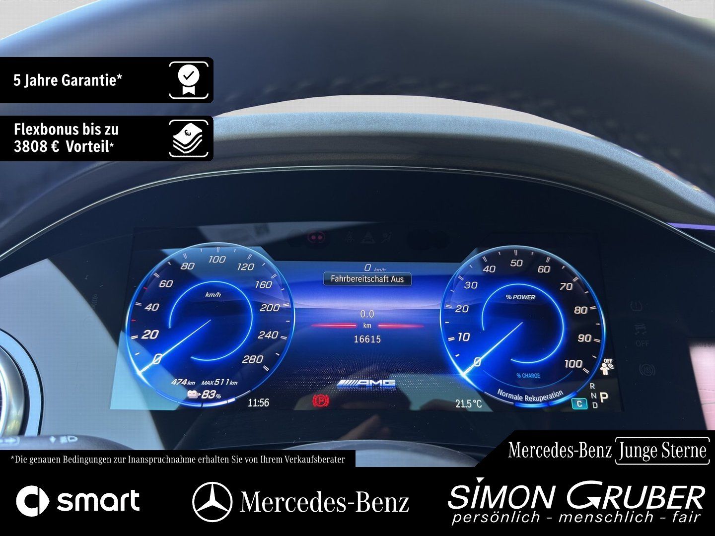 Fahrzeugabbildung Mercedes-Benz EQS 53 4M+ AMG Pano Carbon Sitzkl Massage 118Kw