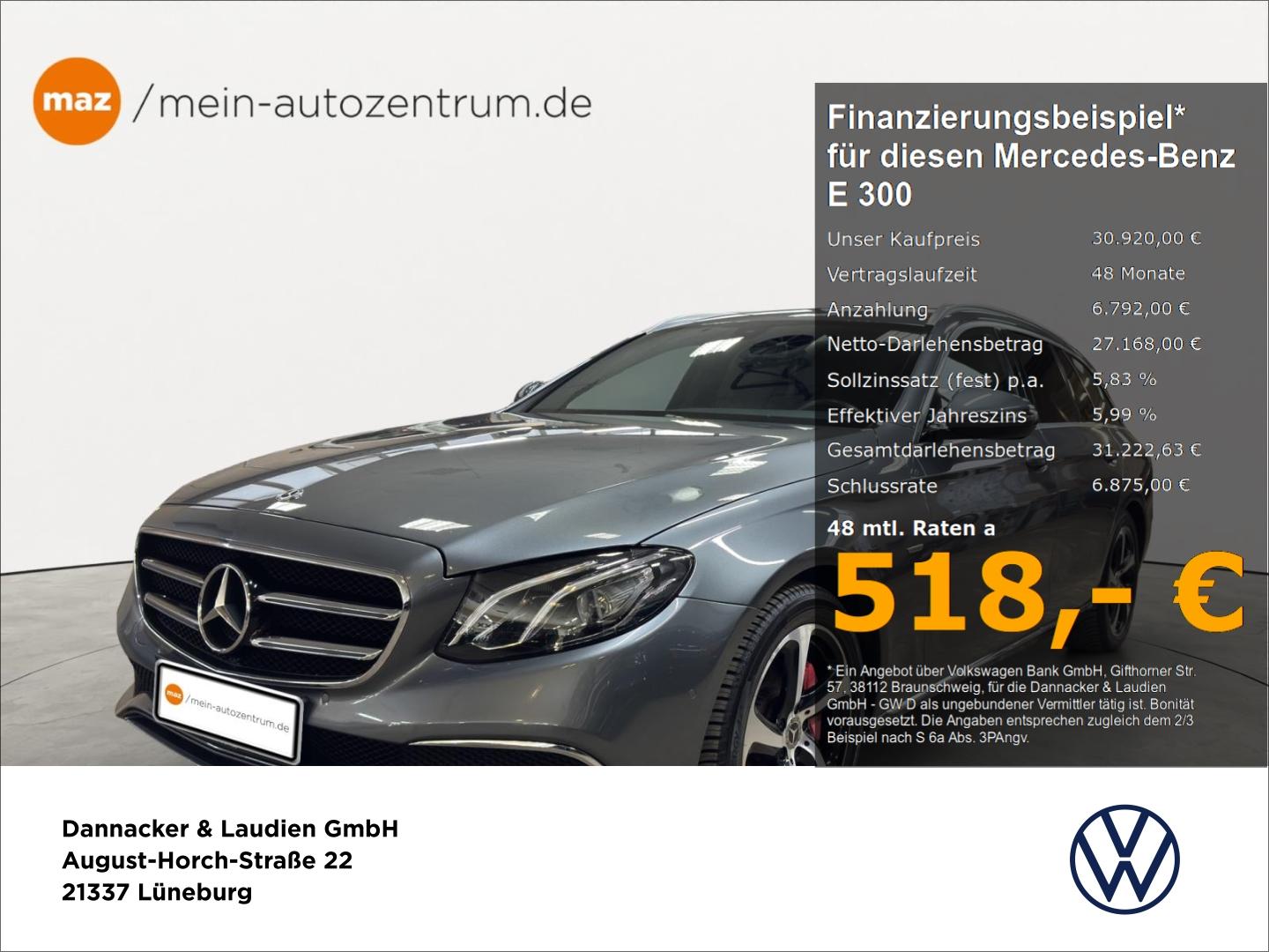 Mercedes-Benz E 300 Klasse T-Modell Sportstyle Edition Alu LED