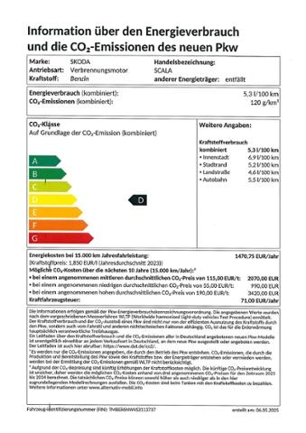 Skoda Scala Tour 1.0TSI 85kW RFK Sunset