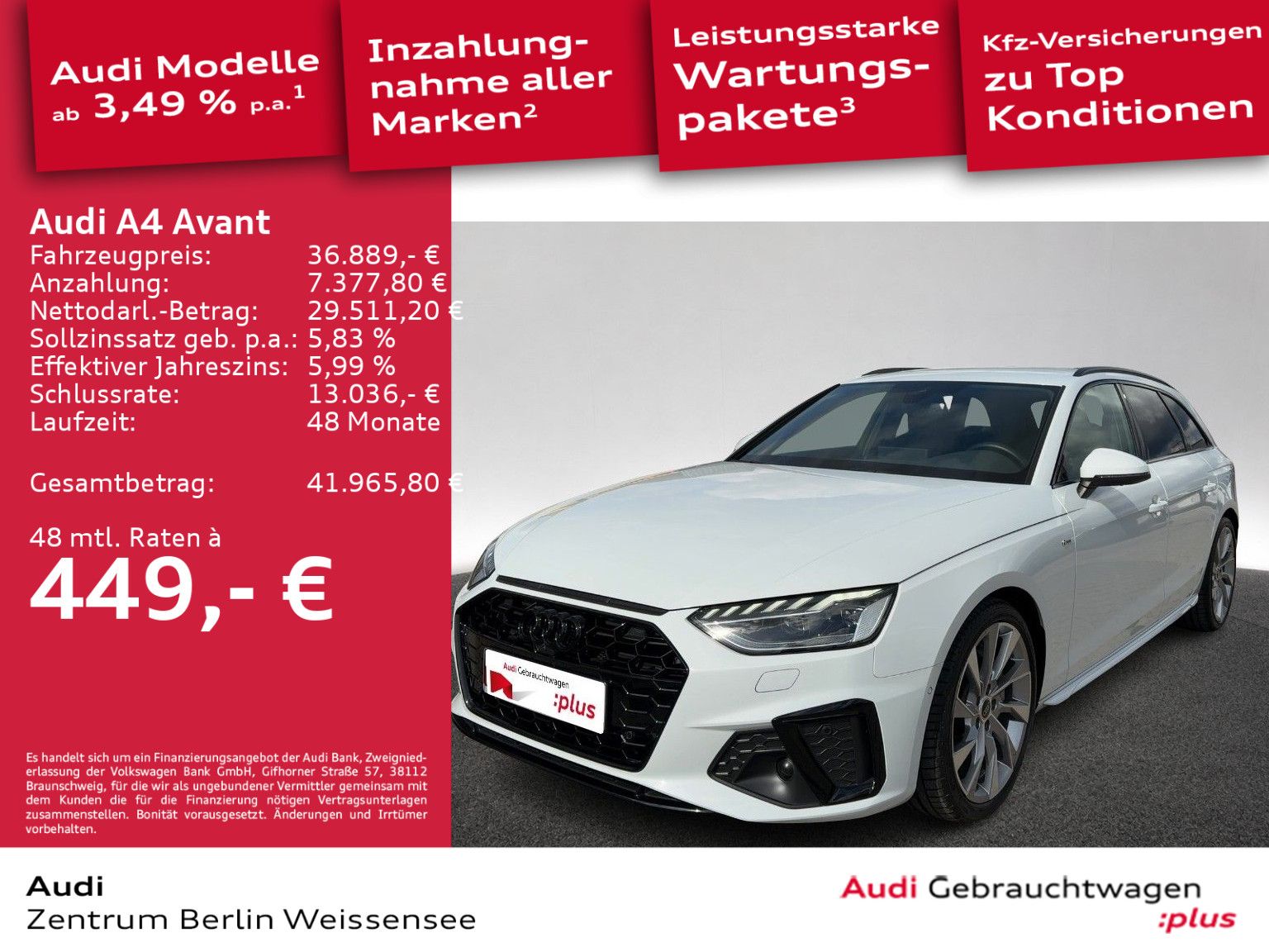 Audi A4 Avant 40 TFSI S-TRO S-LINE MATRIX B&O RFK AHK foto 2