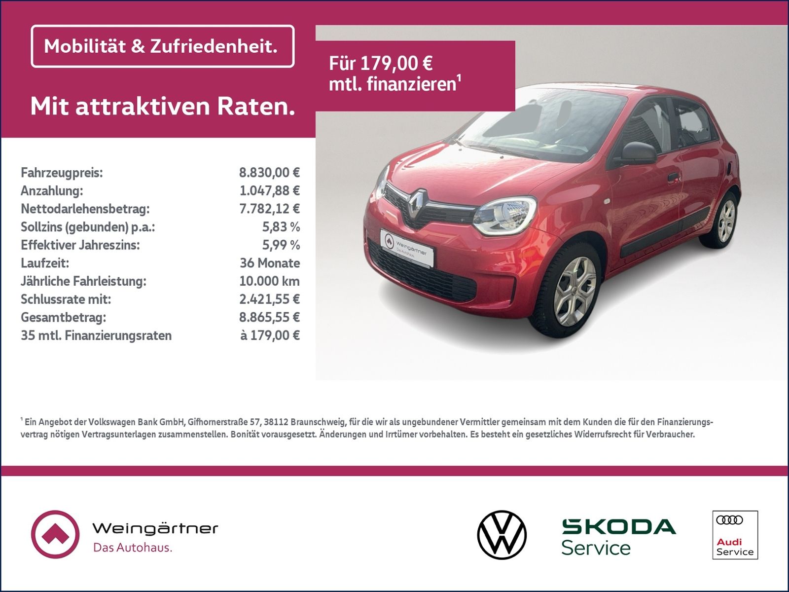 Twingo 1.0 SCe 65 Life, 5 Gang