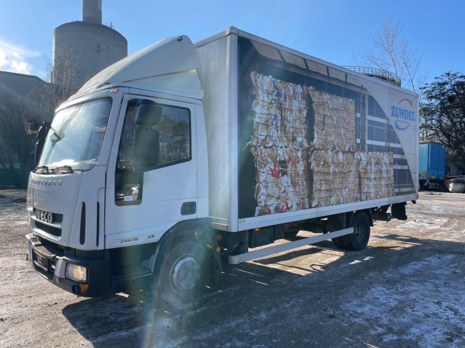 Iveco ML75E16 KOFFER+LBW, EURO5, Blatt/Blatt, Tempomat