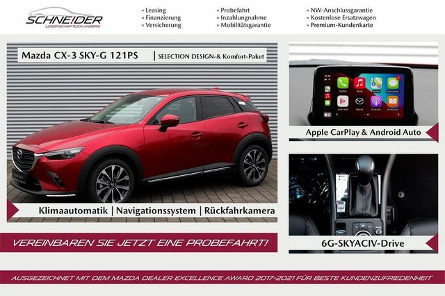 Mazda CX-3 SKY-G 121 Selection Du.K-P NAV AHK M+S