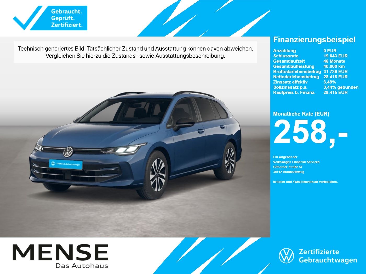 Volkswagen Golf VIII Variant 2.0 TDI Life Energy CarPlay LM foto 1