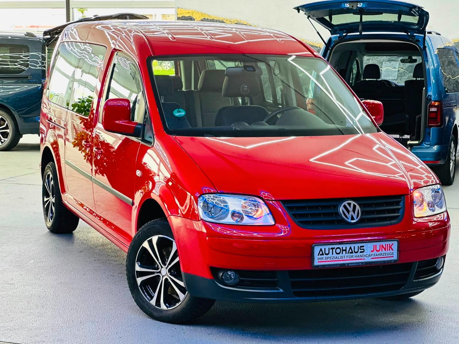 Volkswagen Caddy Maxi 1,6-Behindertengerecht-Rampe-1.Hand
