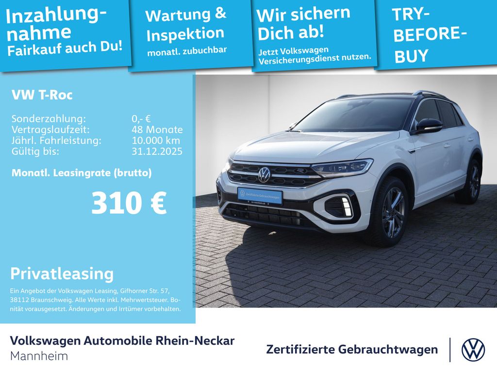 Volkswagen T-Roc 1.5 TSI R-Line DSG AHK Navi Kamera uvm