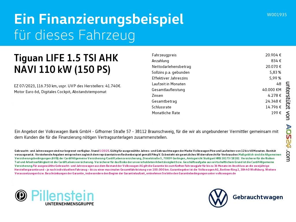 Volkswagen Tiguan LIFE 1.5 TSI AHK NAVI KAMERA SHZ
