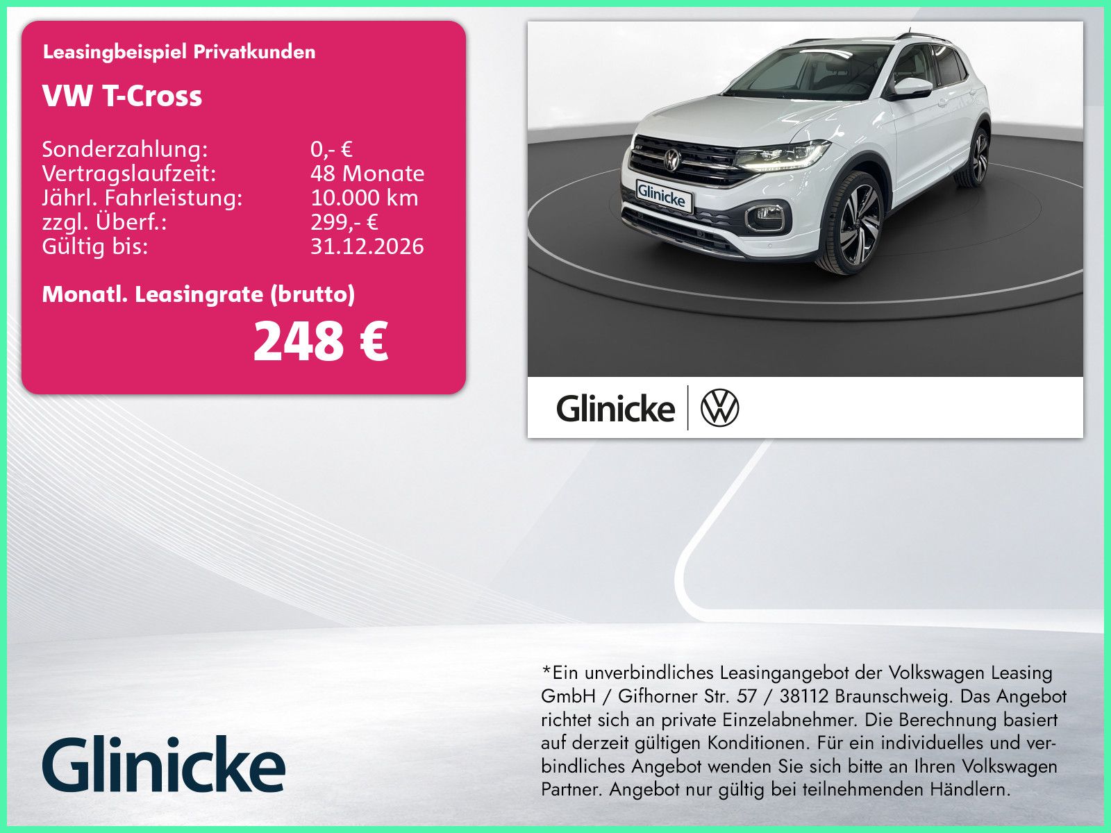 Volkswagen T-Cross 1.5 TSI Active LED LM 18" Navi PDC vo+hi