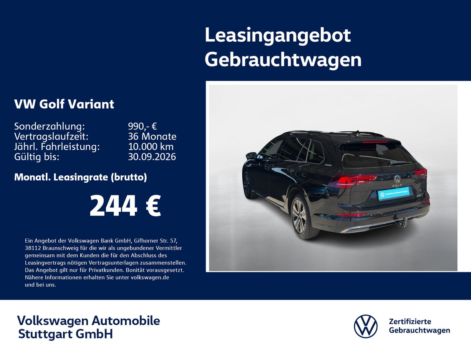 Volkswagen Golf Variant Energy 1.5 eTSI DSG Navi Kamera AHK, миниатюра 2
