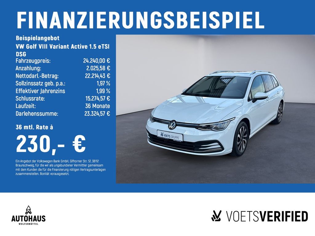 Golf VIII Variant Active 1.5 eTSI DSG PANO+LED+A