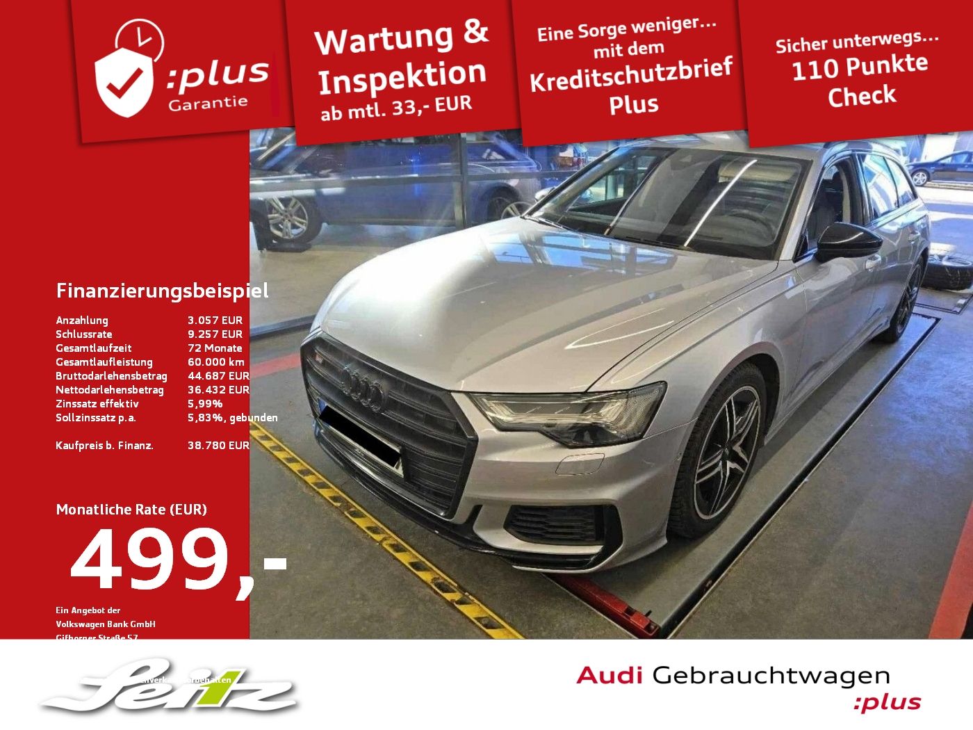 AUDI S6 Avant TDI quattro *HEAD-UP*B&amp;O*MATRIX*KAMERA*