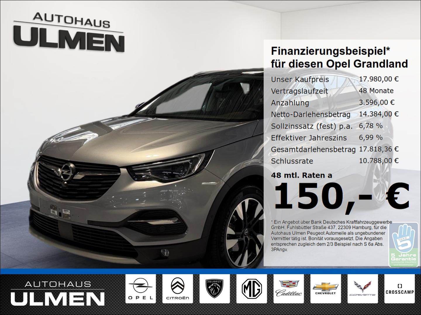 Opel Grandland Ultimate 131 Apple CarPlay Lederaussta