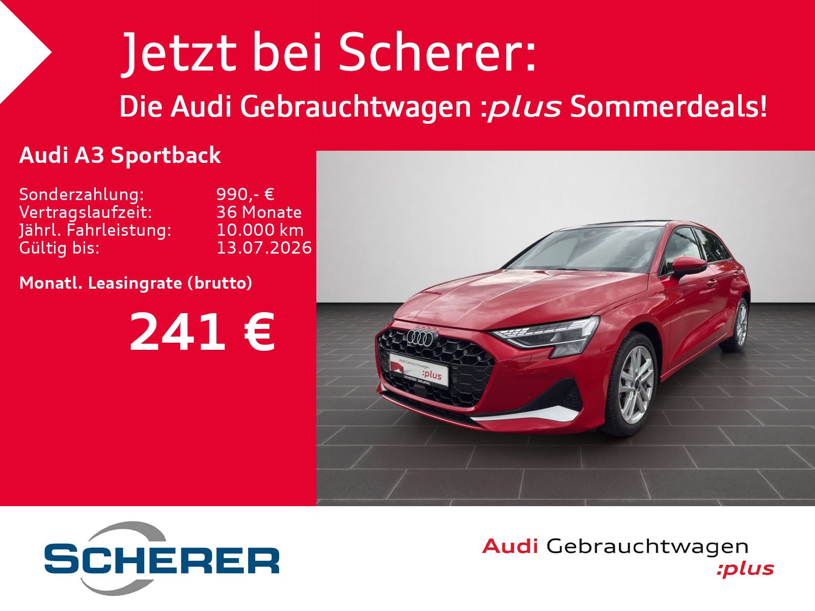 Audi A3 Sportback 30 TFSI advanced S tronic PANO SONO
