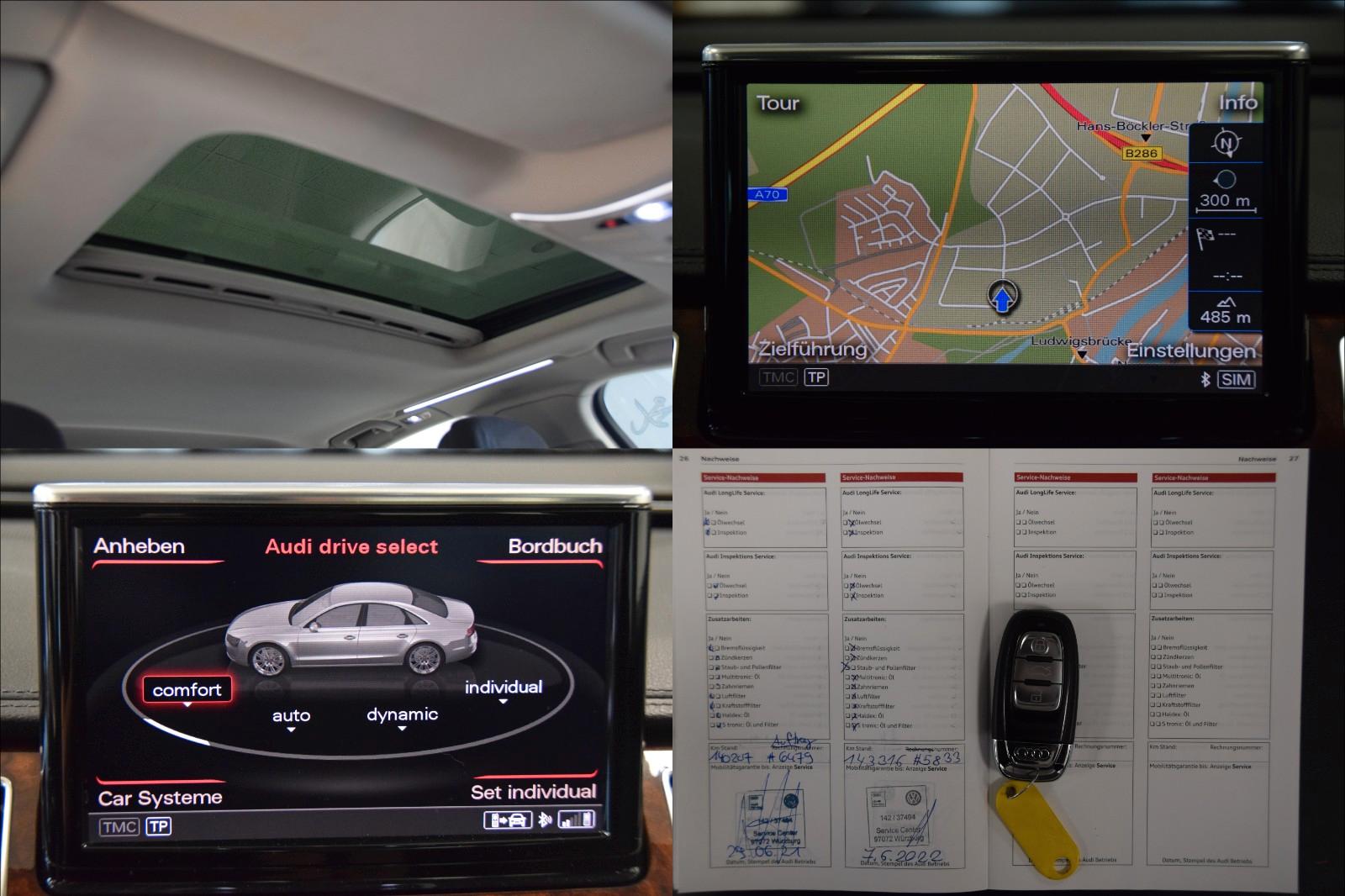 Audi A8 3.0 TDI quattro 250 ch • Boîte auto •  1ère Main - GPS • Bi-Xénon • Toit ouvrant • Hayon électrique