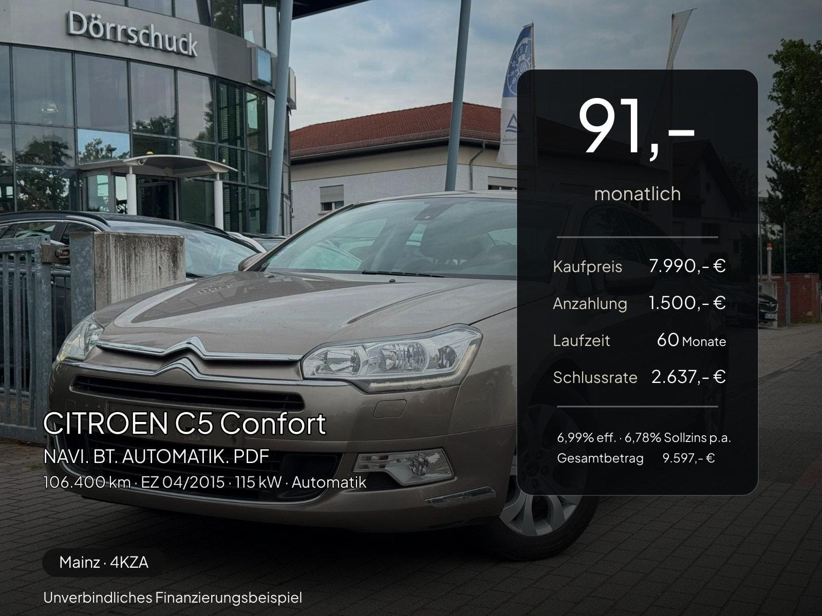 Citroën C5 Confort NAVI. BT. AUTOMATIK. PDF