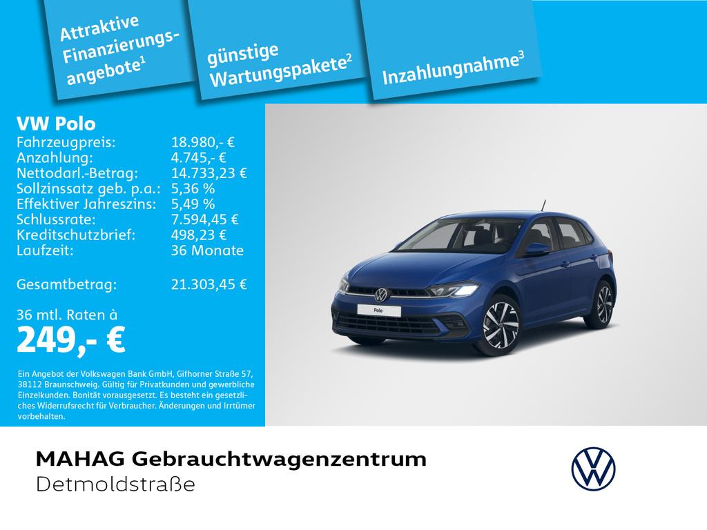 Volkswagen Polo Life 10 TSI LED Navi ParkPilot RearView AP 2024