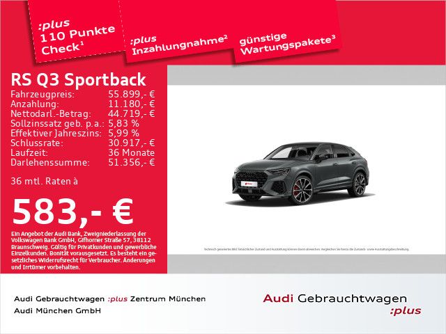 Audi RS Q3 Sportback S tronic Pano/Matrix/Sportabgas/