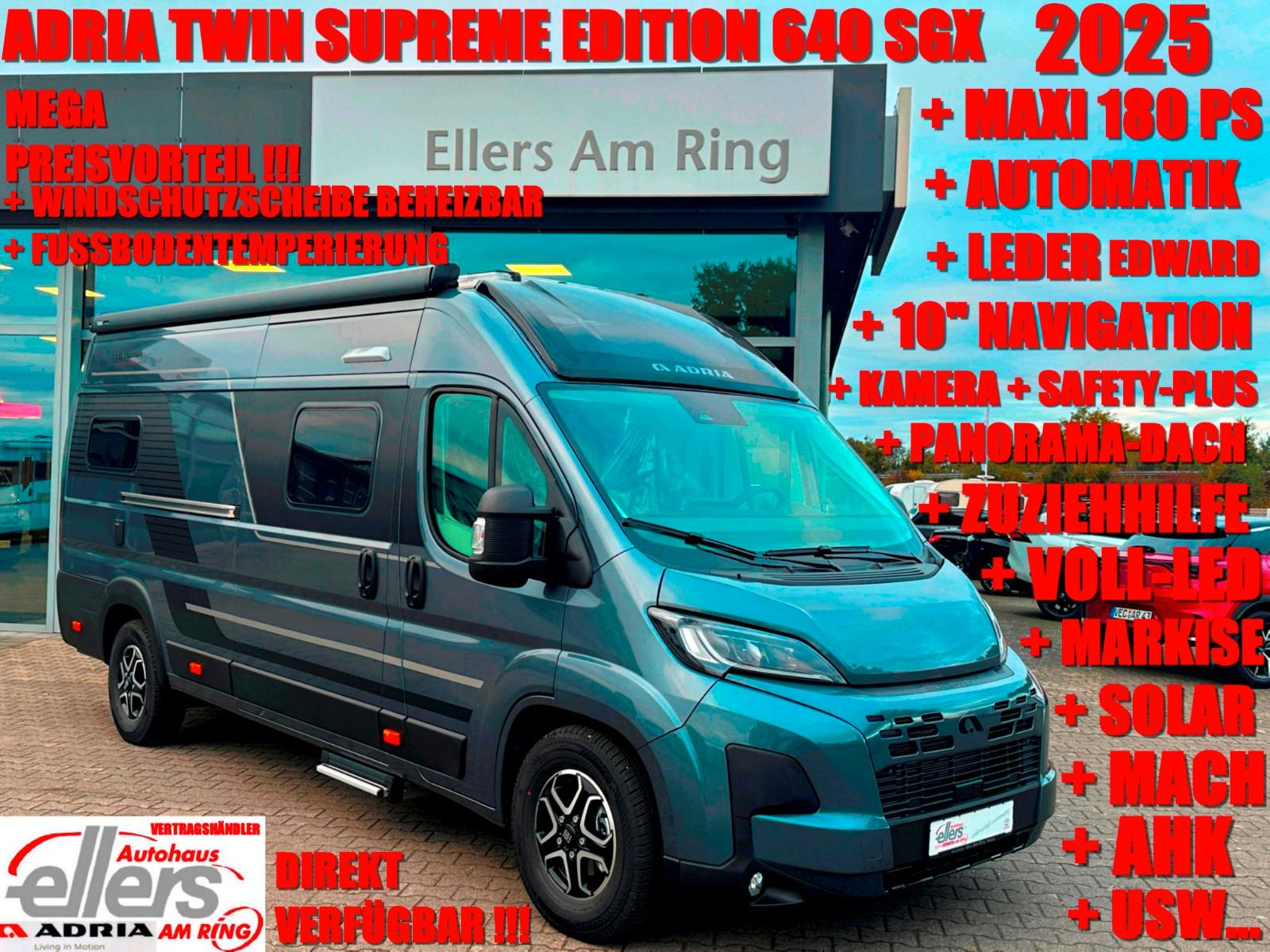 Adria TWIN SUPREME EDITION 640 SGX AUTO LEDER NAVI AHK