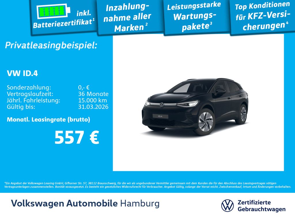 ID.4 Pro Navi ACC Keyless Kamera CarPlay Wärmep.