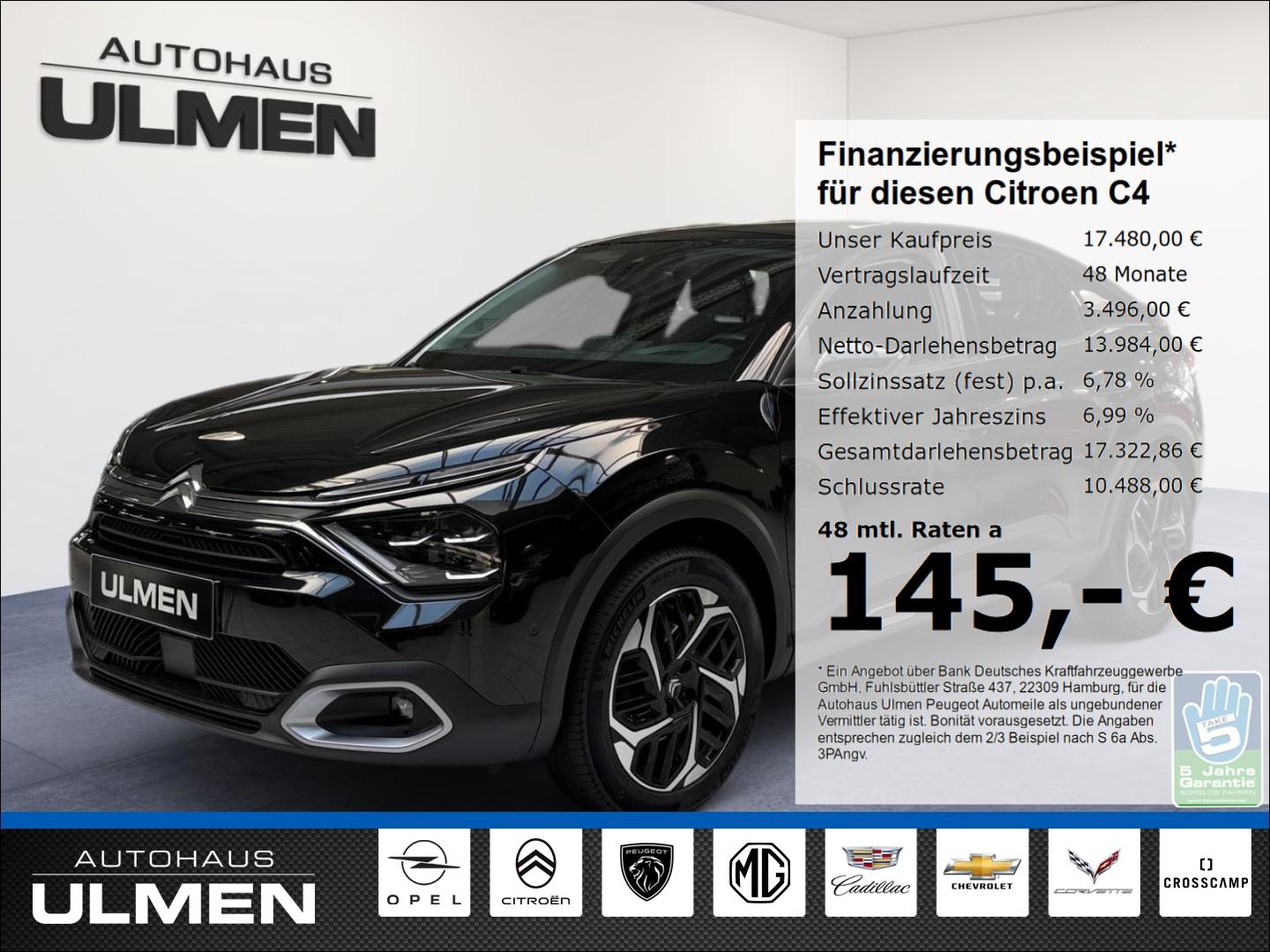 Citroën C4 Shine 130 Navi HEAD-UP-Display Rückfahrkamera