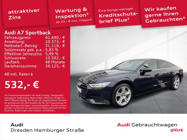 Audi A7 Sportback 45 TFSI quattro Navi B&O Standhz.