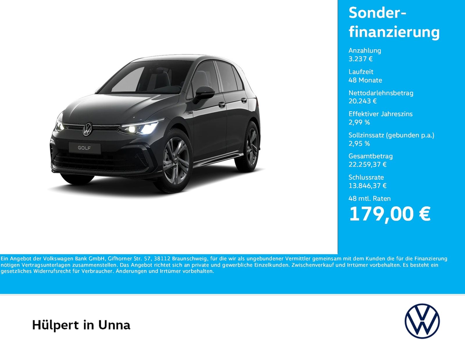 Volkswagen Golf VIII 1.5 eTSI R-LINE LM17 CARPLAY SITZHEIZ.