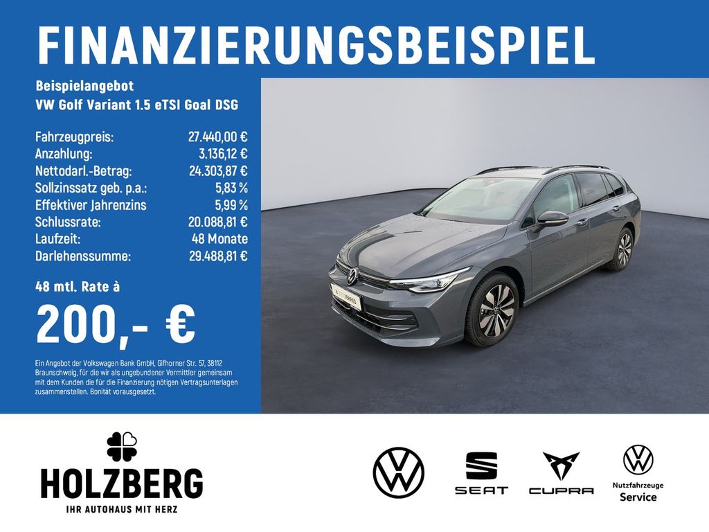 Golf Variant 1.5 eTSI Goal DSG LED+RFK+GJR