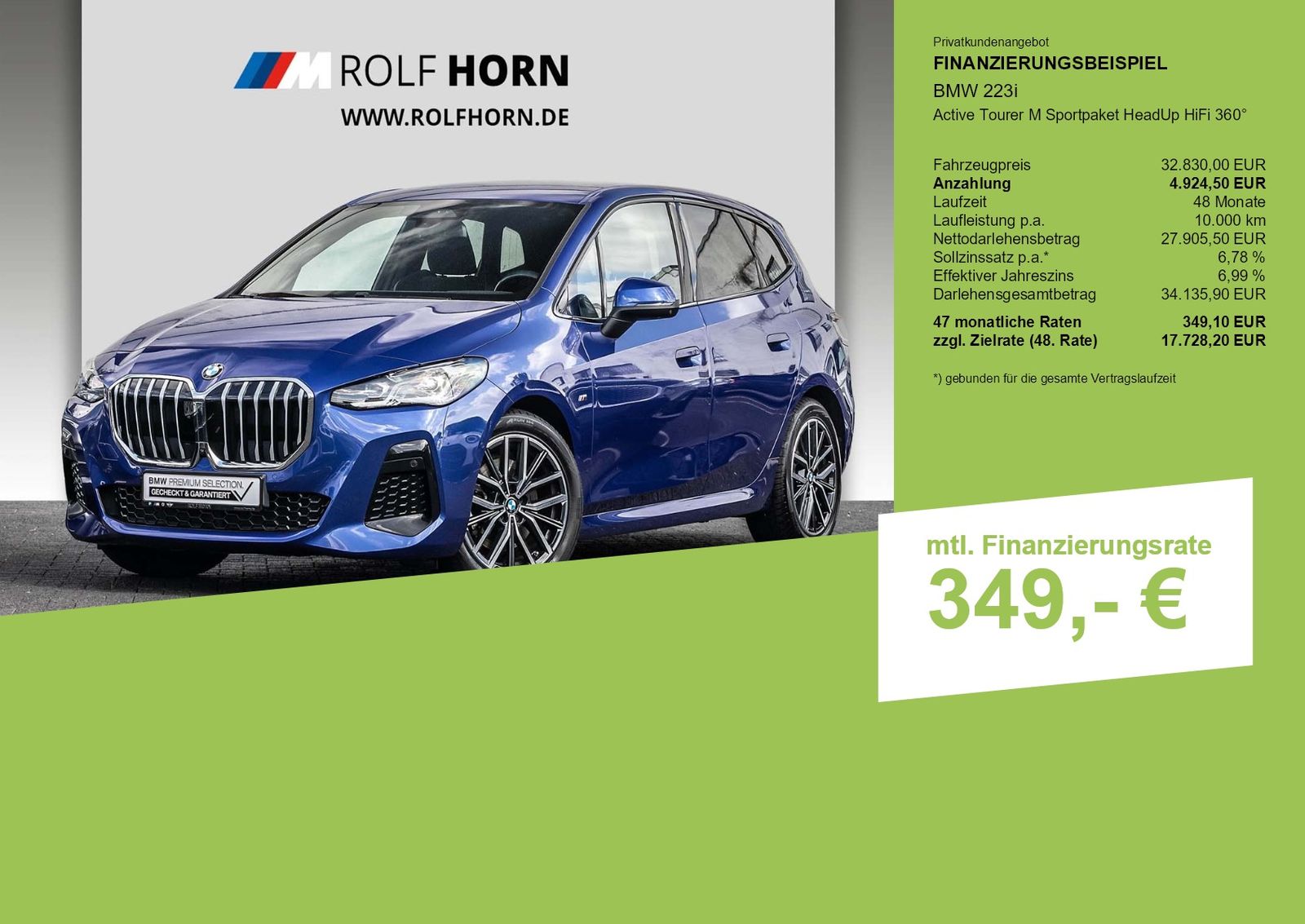 BMW 223i Active Tourer M Sportpaket HeadUp HiFi 360° foto 3
