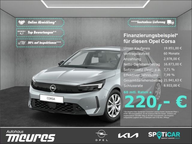 Opel Corsa F 1.2 Facelift Apple CarPlay Allwetter Alu