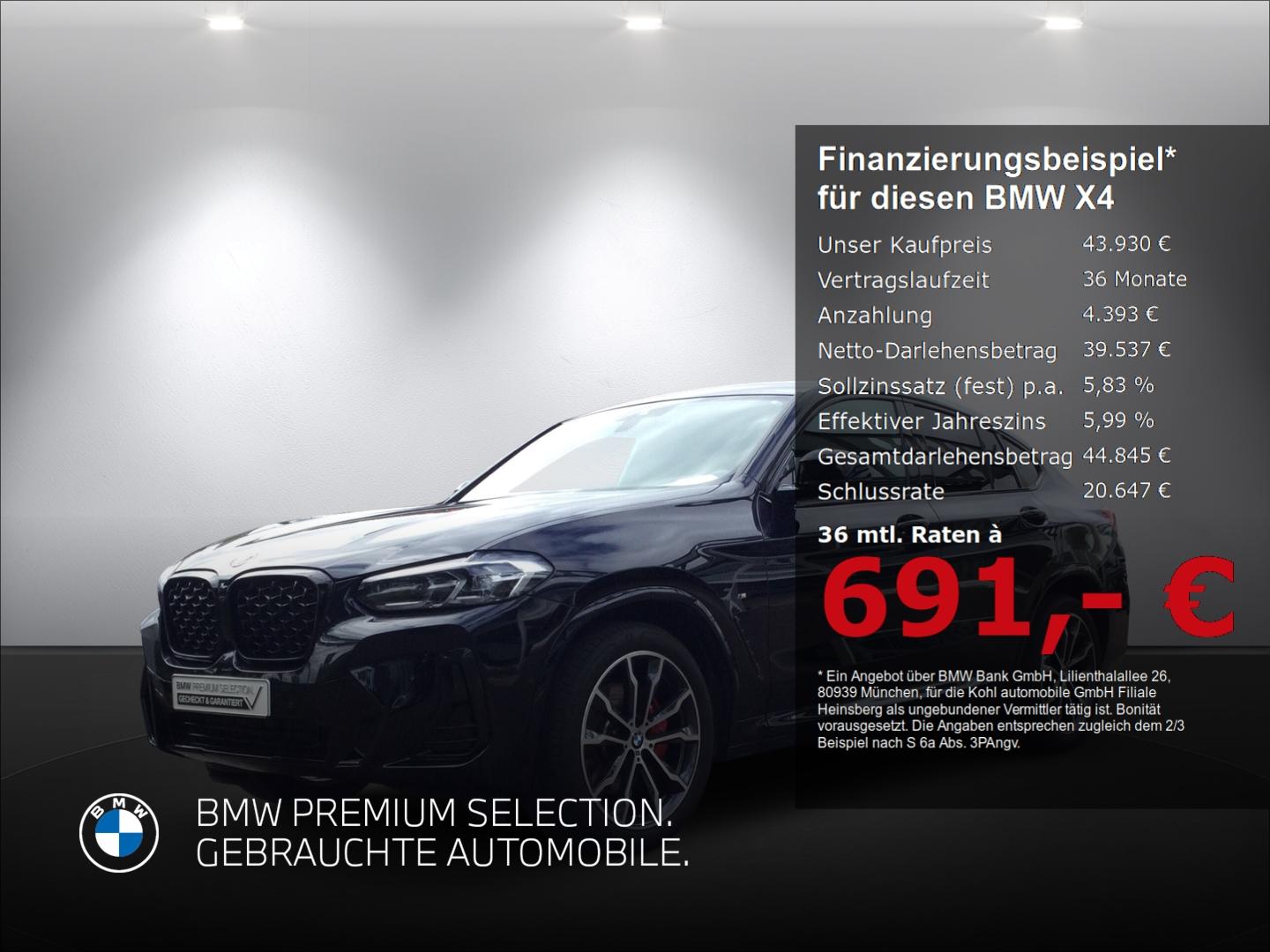 BMW X4 xDrive 20i M Sport elektrische Sitzverstellun
