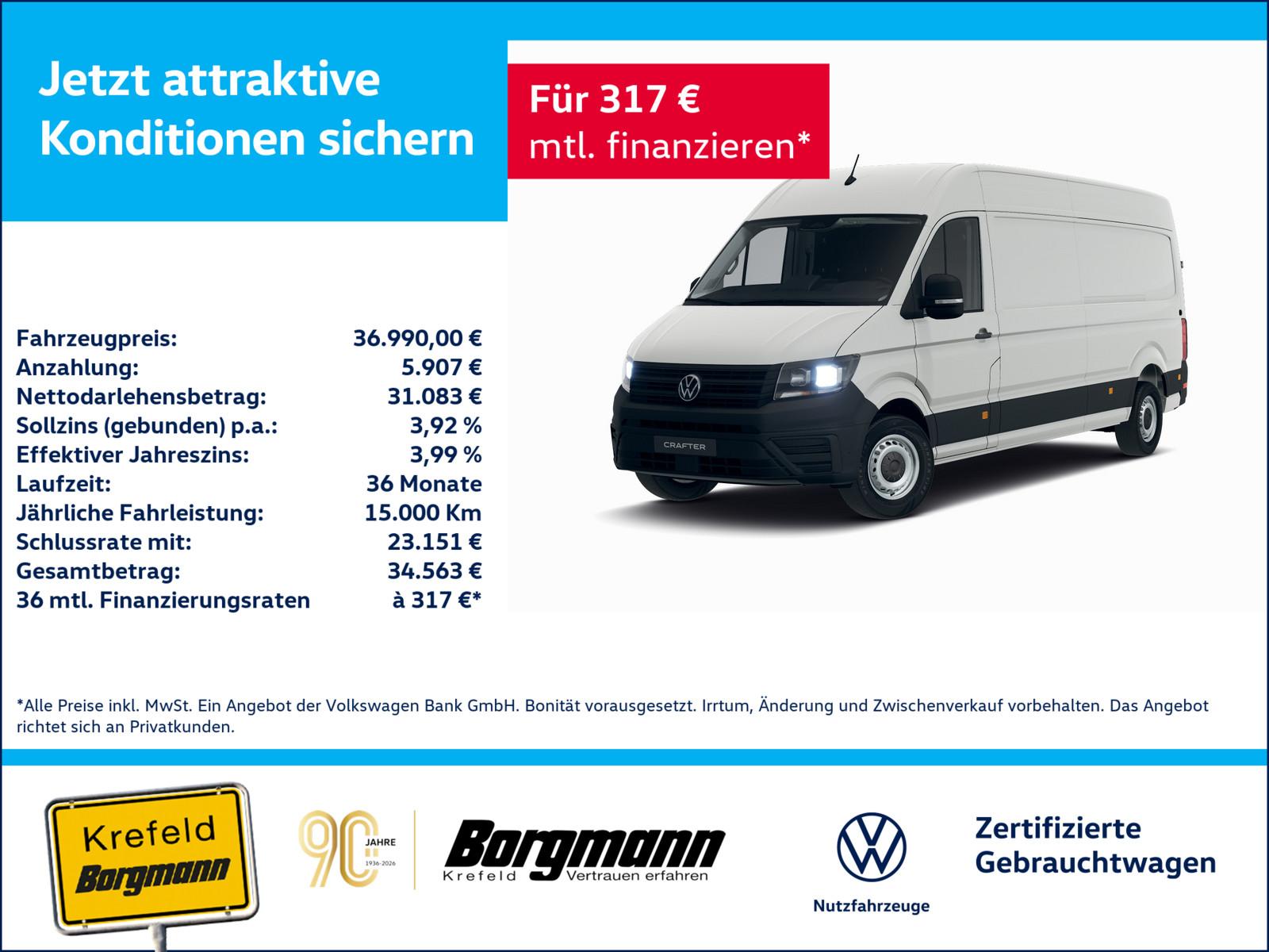 Volkswagen Crafter Kasten 35 2.0 TDI L3H2 KAMERA PDC KLIMA