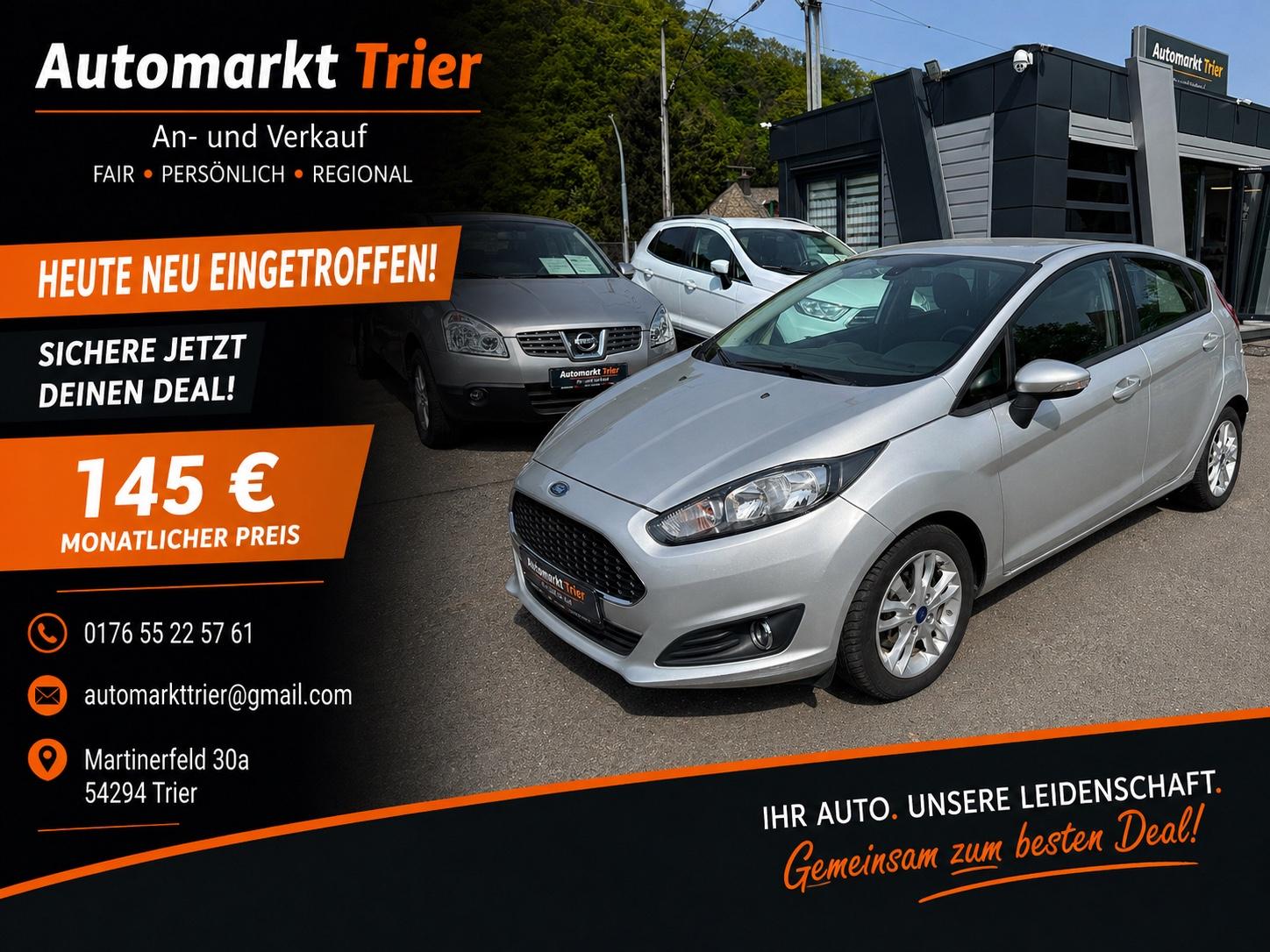 Ford Fiesta Trend! TÜV NEU! 1. Hand! Wenig KM! Klima!