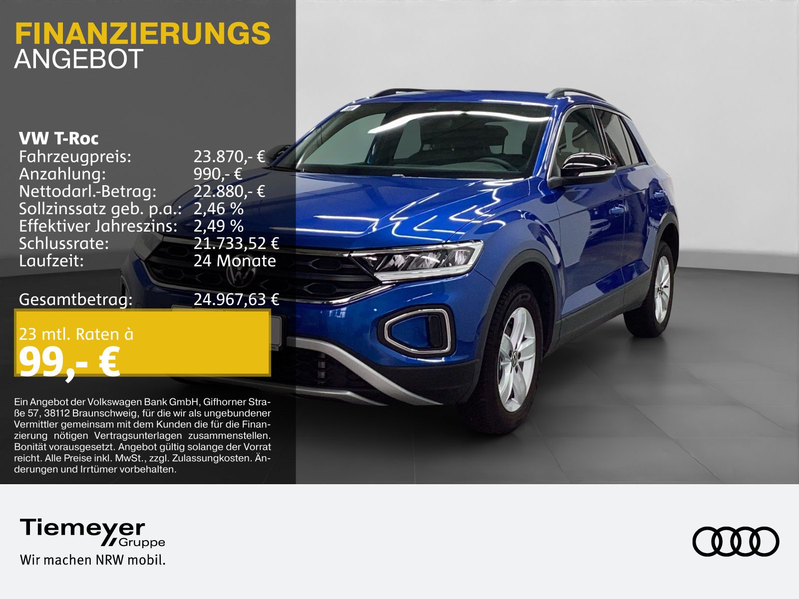 Volkswagen T-Roc 2.0 TDI GOAL+ LM18 SITZHZG NAVI KAMERA