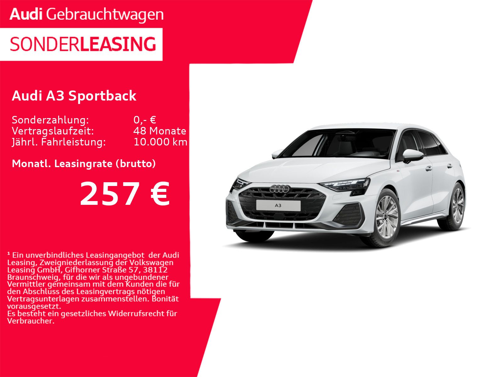 Audi A3 Sportback S line 35 TFSI 110 kW S tronic RFK