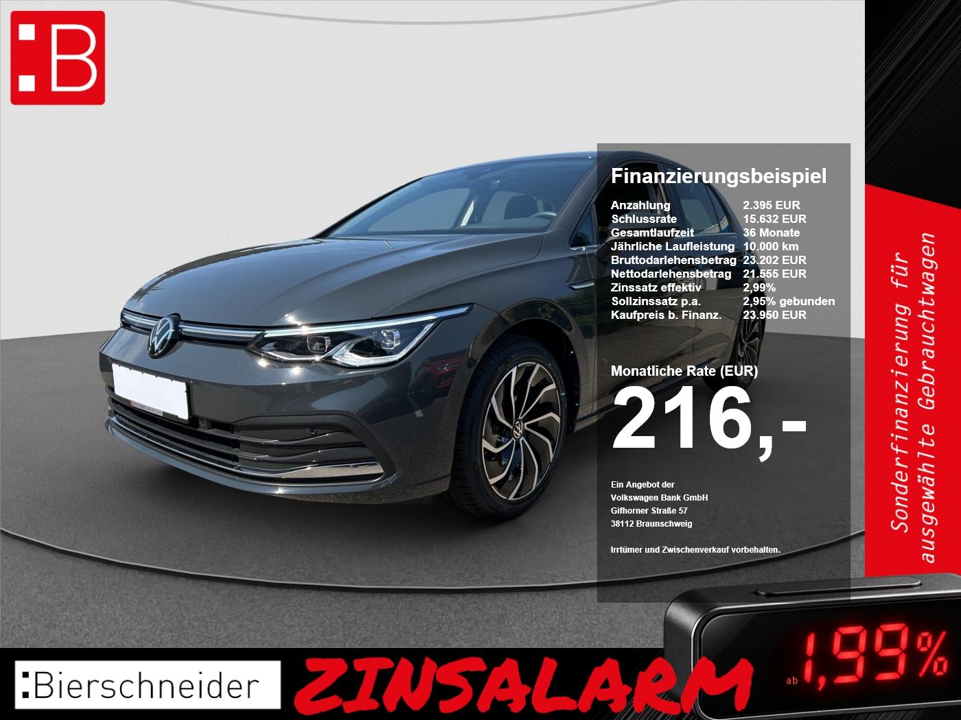 Volkswagen Golf 2.0 TSI DSG Style ACC LED PLUS APP LM AMBIE