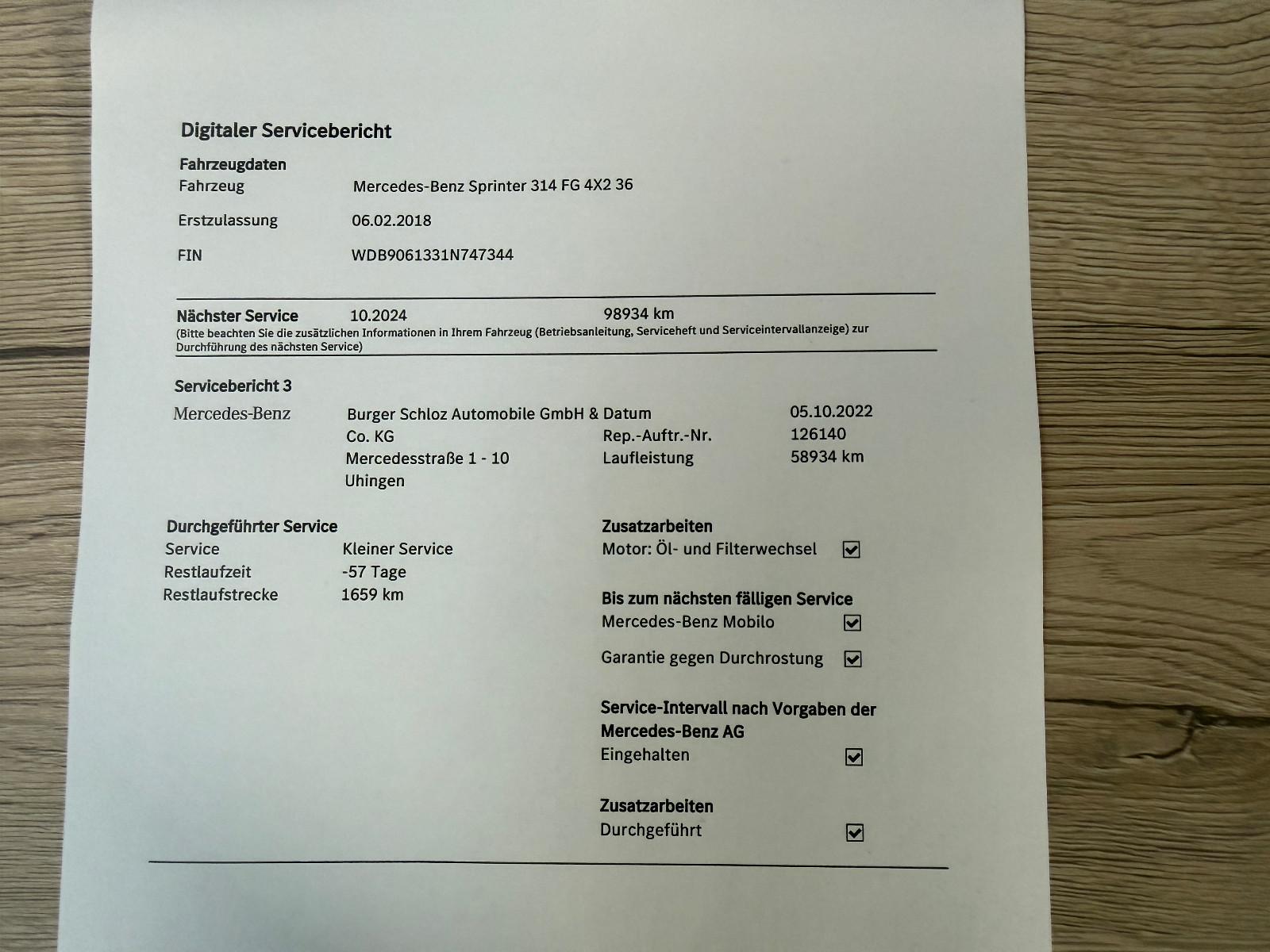 Mercedes-Benz Sprinter 314 CDI Pritsche + Schiebe Plane 3,5t