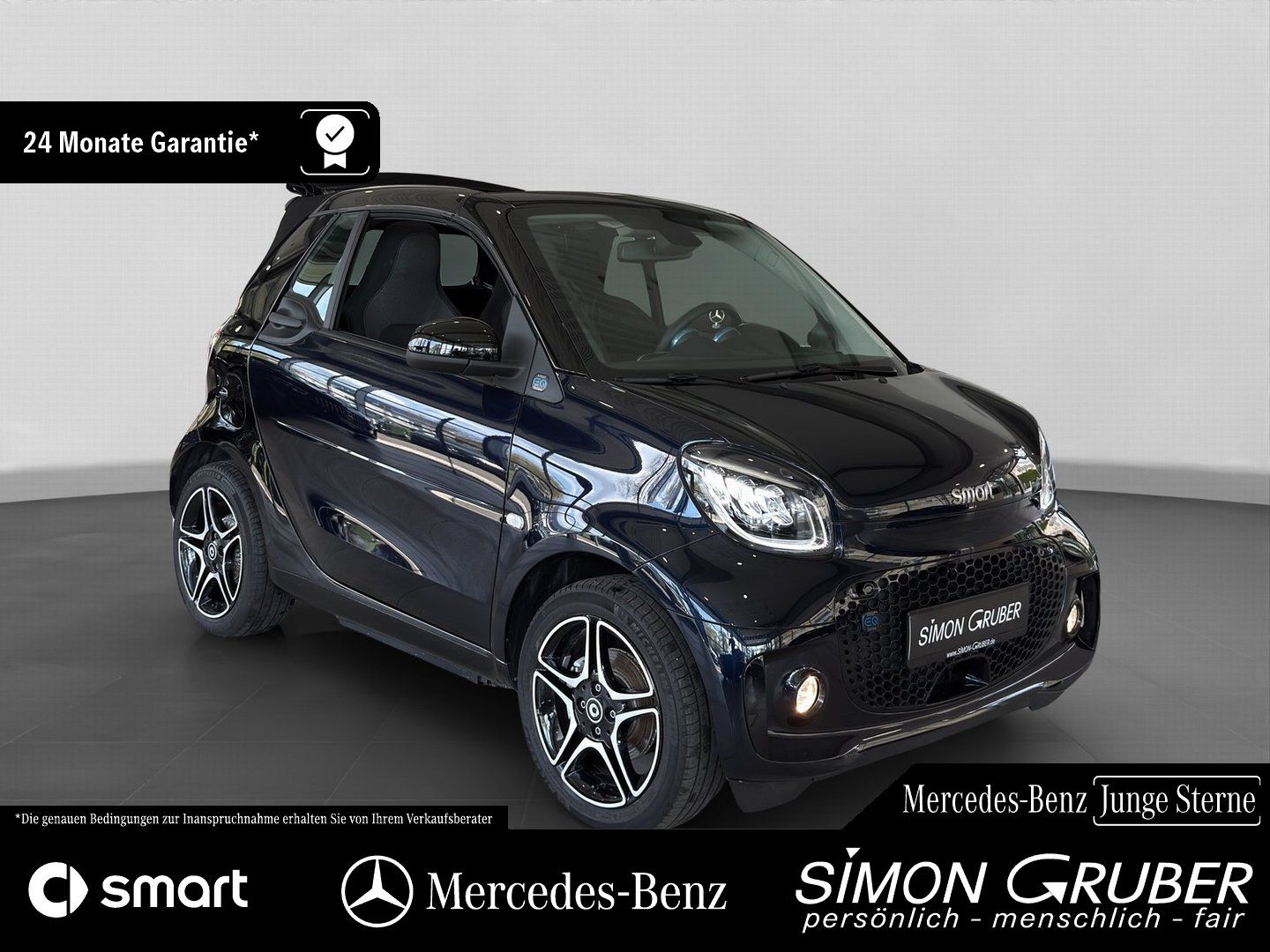 Fahrzeugabbildung Smart fortwo EQ Cabrio Pulse Exclusive JBL Carbon Wint
