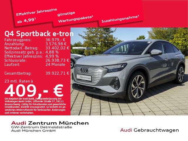 Audi Q4 Sportback e-tron 40 S line Pano/Matrix/SONOS/