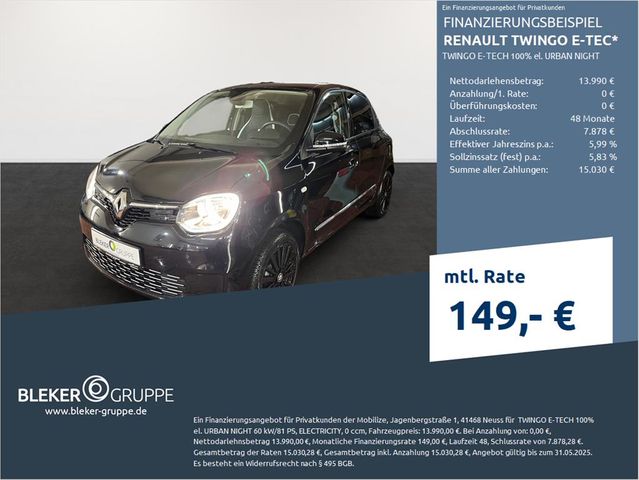 Renault Twingo E-Tech 100% el. URBAN NIGHT