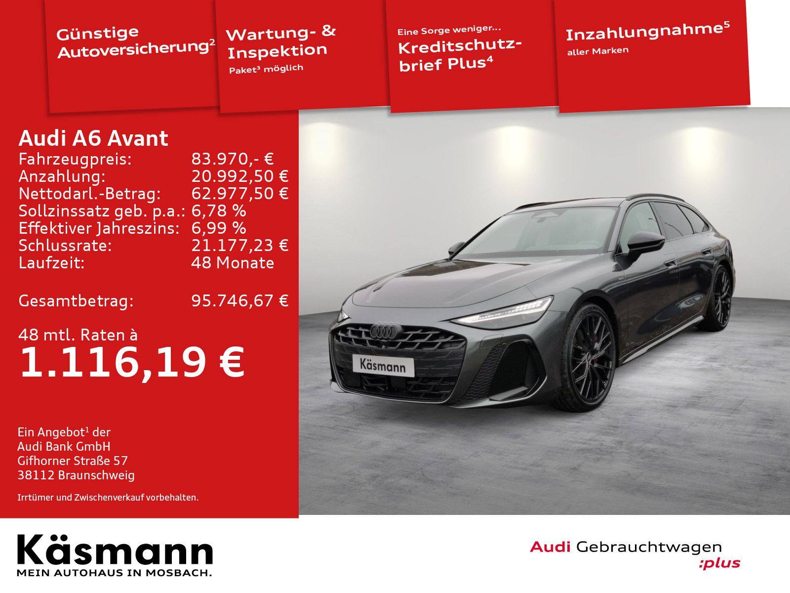 Audi A6 Avant e-hybrid qu edition one S line AHK TECH imagem 2