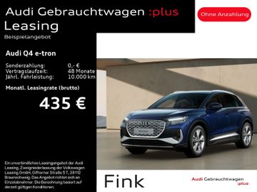 Audi Leasingangebot: Audi Q4 45 e-tron S line Sportsitze Smartphone Interf