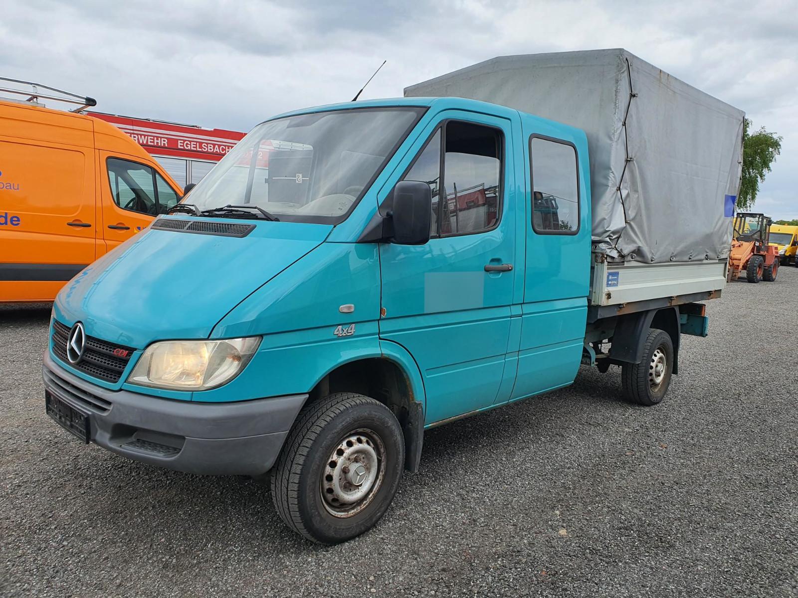 Mercedes-Benz Sprinter 311 4x4 DoKa Pritsche Plane Allrad