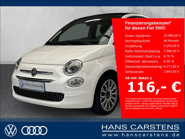 Fiat 500C 1.2 Cabrio 8V Lounge S&S Klima Tempomat